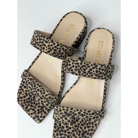 STUART WEITZMAN flat Maisie Leopard-Print slip on Mules  size 6 - Picture 11 of 11